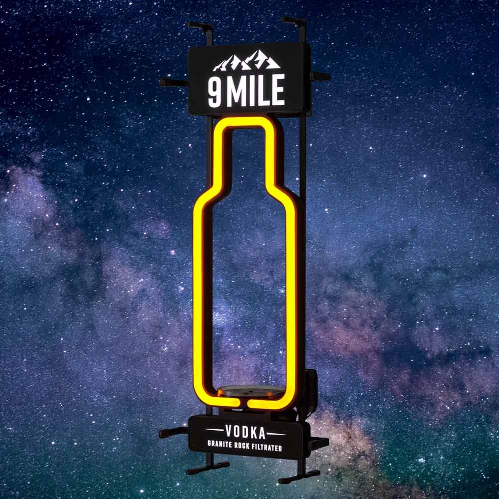 9 Mile Glorifier LED Bottleglorifier Espositore per bottiglie Decorazione Bar Show – Vista 2