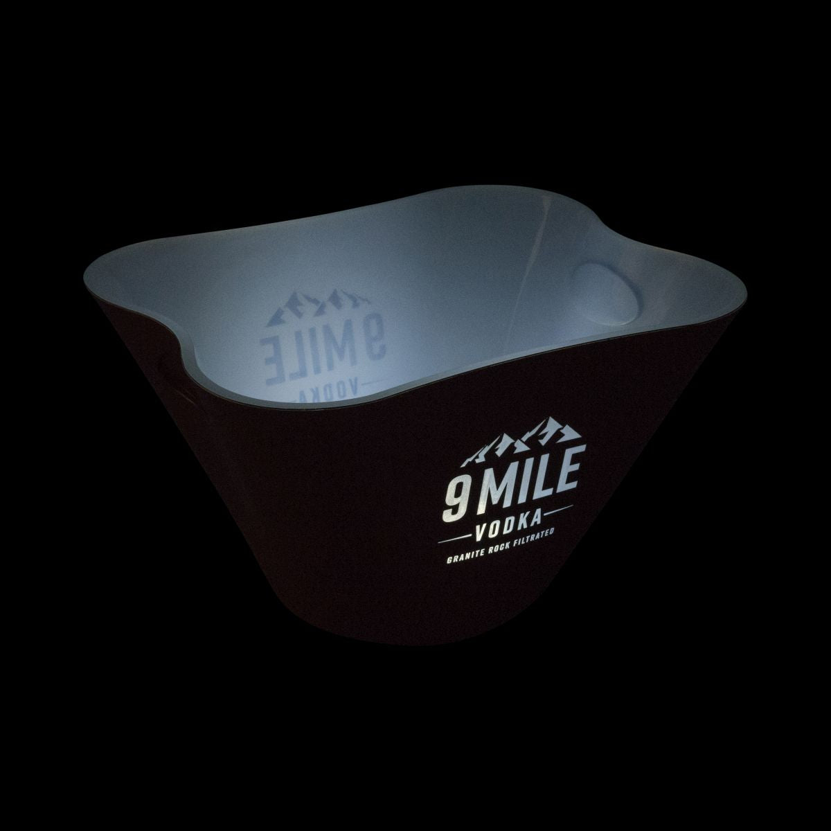 9 Mile Kühler Single Square LED Raffredda bottiglie Raffredda bevande Contenitore per cubetti di ghiaccio – Vista 3