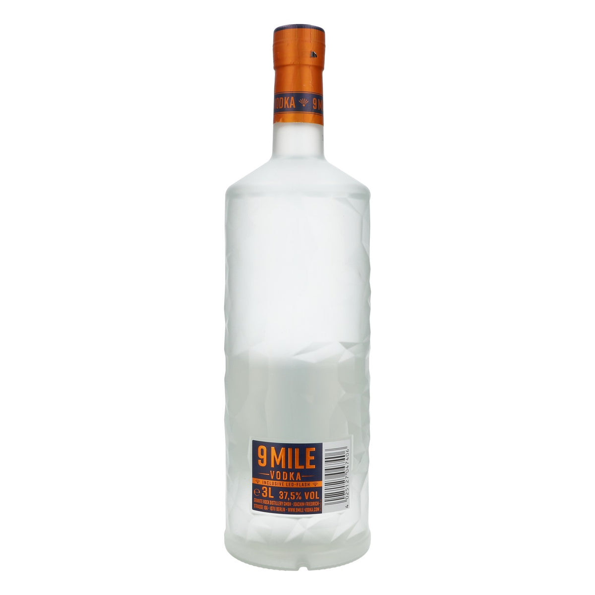 Bottiglia di vodka 9 Mile da 3 l, 37,5% vol., pompa inclusa – Vista 2