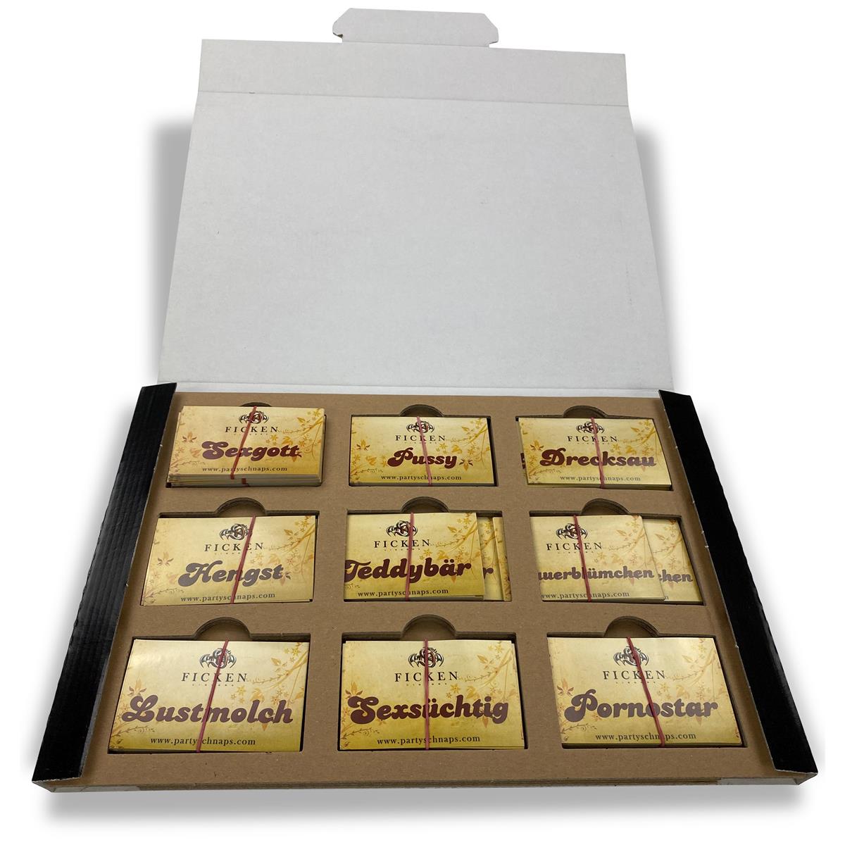 9x Ficken  Liquore Adesivi Donne Set da 30 Frasi