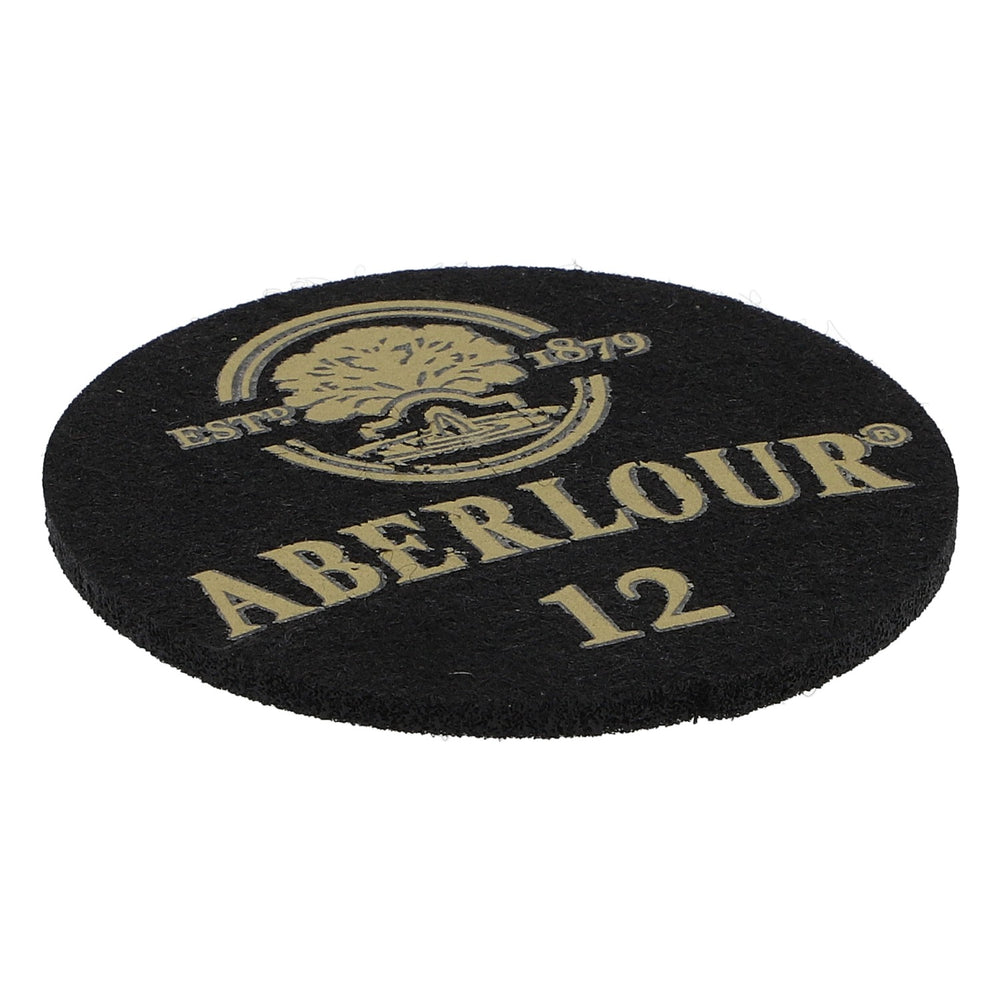 Sottobicchiere in feltro Aberlour Distillery Whiskey Sottobicchiere in vetro Nero 6,2 cm di diametro "Aberlour 12"