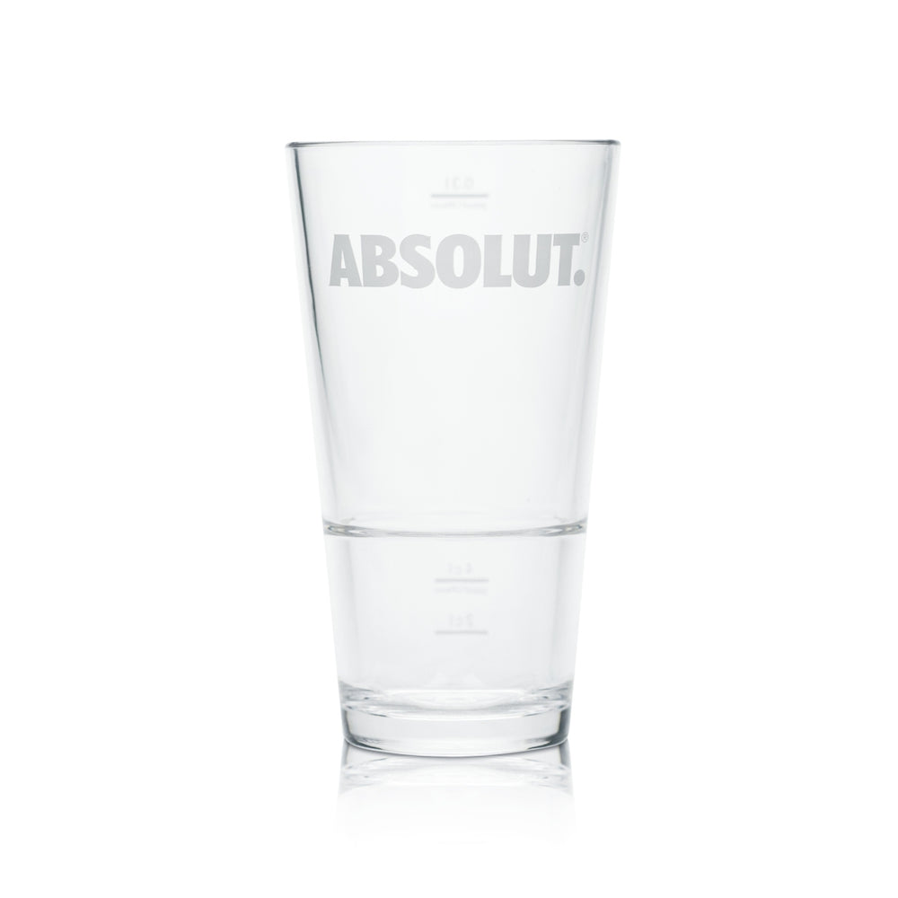 Absolut Bicchiere in vetro 0,3 l Plastica rigida Bicchieri riutilizzabili Calibrati Gastronomia