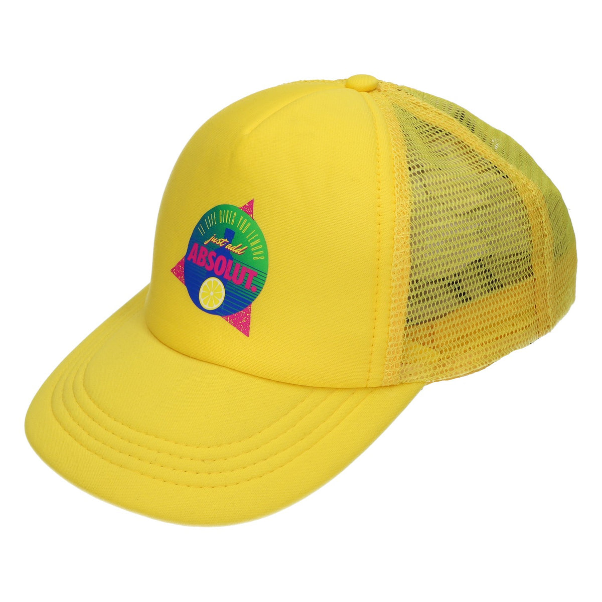 Cappellino con visiera giallo Snapback Basecap Regolabile Unisex Trucker