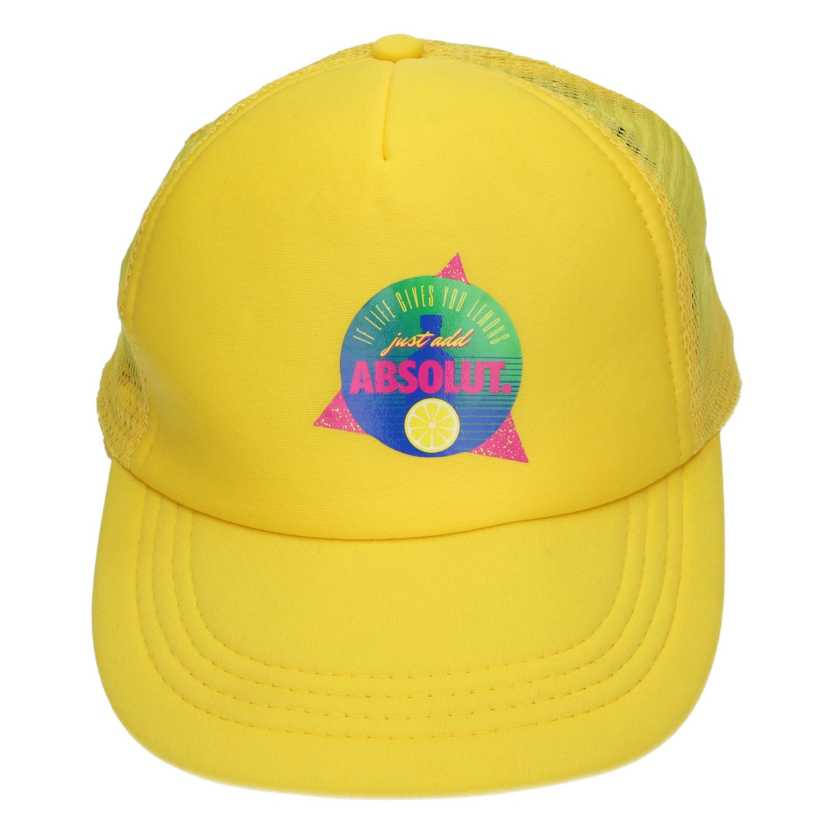 Cappellino con visiera giallo Snapback Basecap Regolabile Unisex Trucker – Vista 4