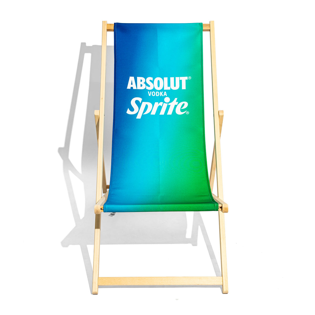 Absolut Vodka Sedia a sdraio Sdraio da spiaggia "Absolut Sprite" Legno di faggio – Vista 2