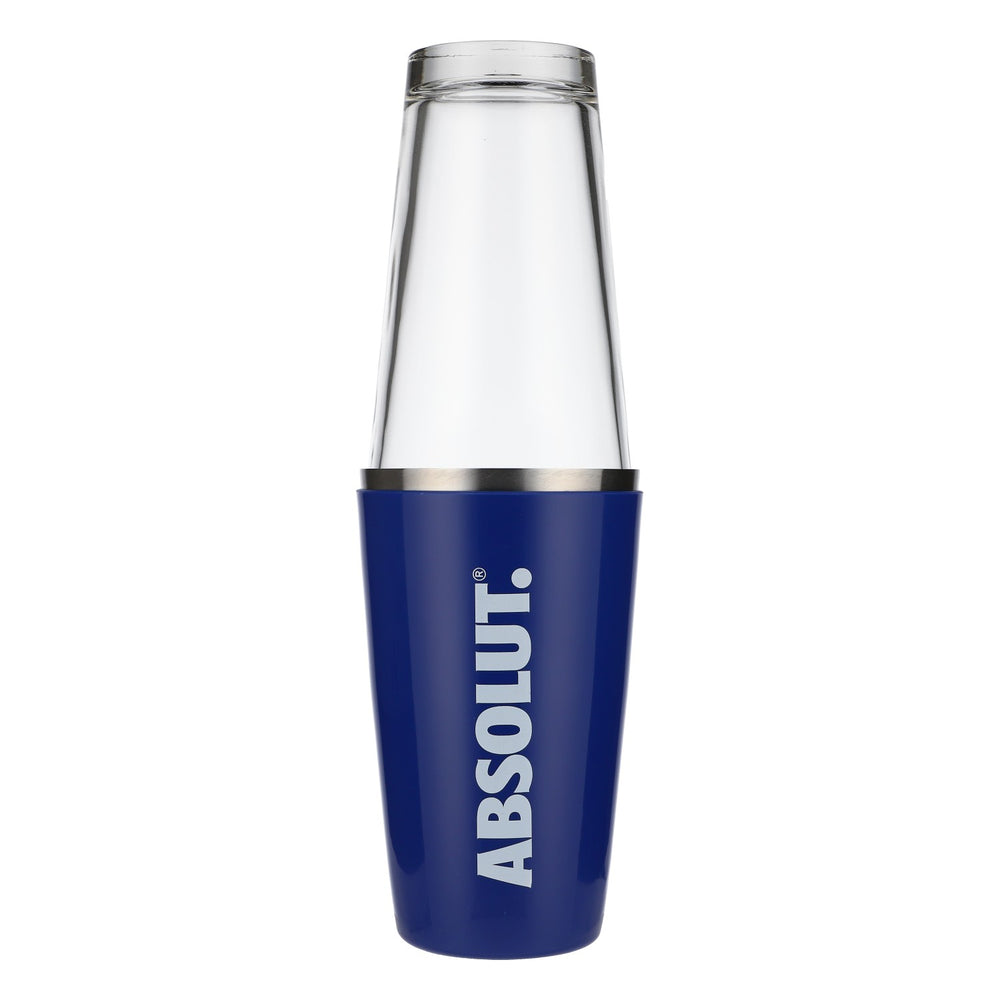 Absolut Vodka Shaker in acciaio inossidabile Boston Shaker in acciaio inossidabile Accessori da bar blu 2 pezzi