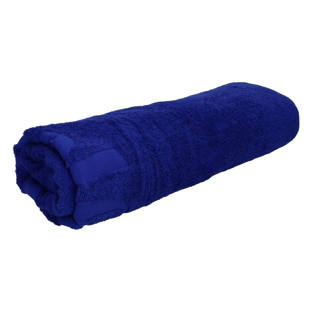 Asciugamano Adelholzener 150x100 cm blu in cotone – spiaggia, sauna, bagno