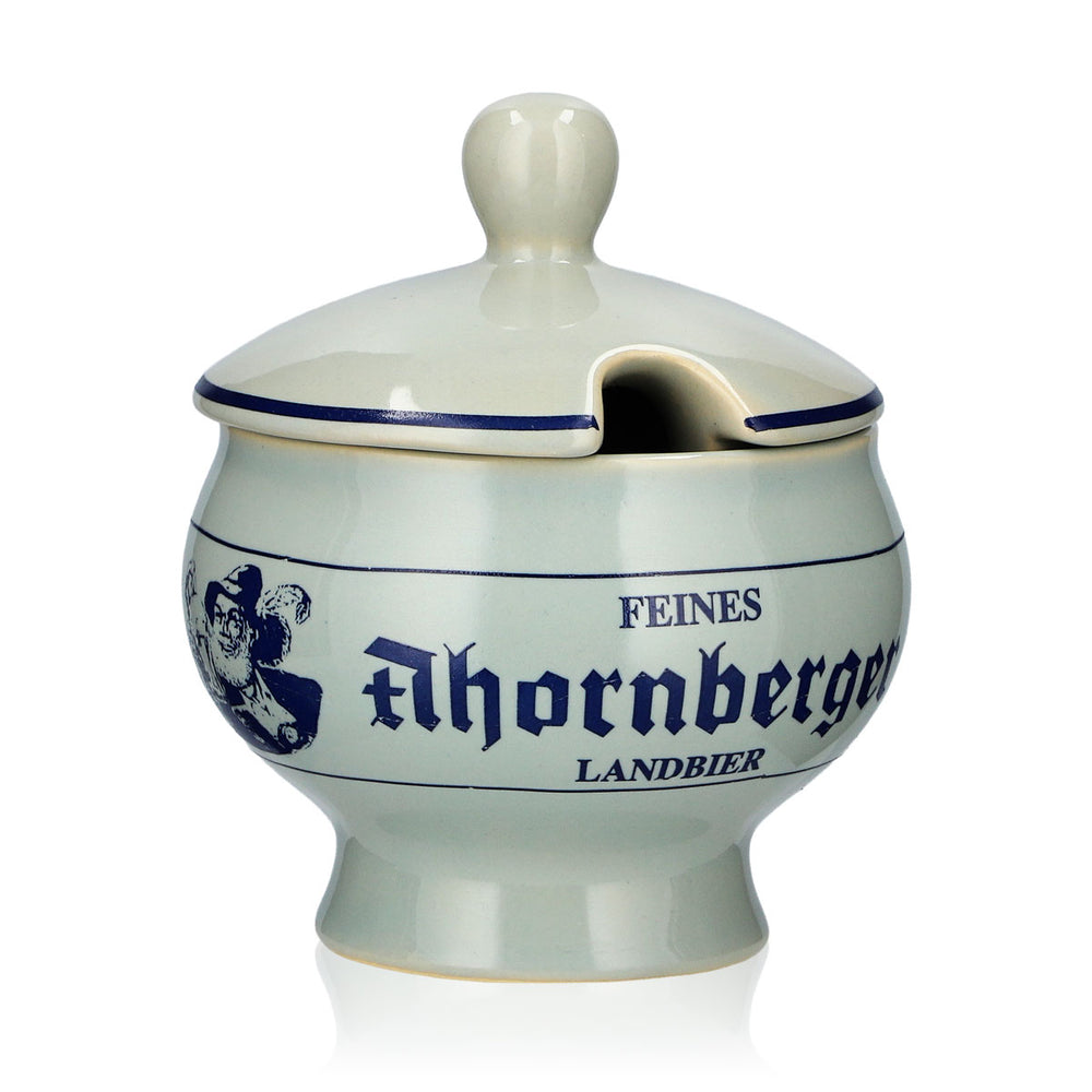 Bicchiere da birra Ahornberger in ceramica grigia, forma a vaschetta