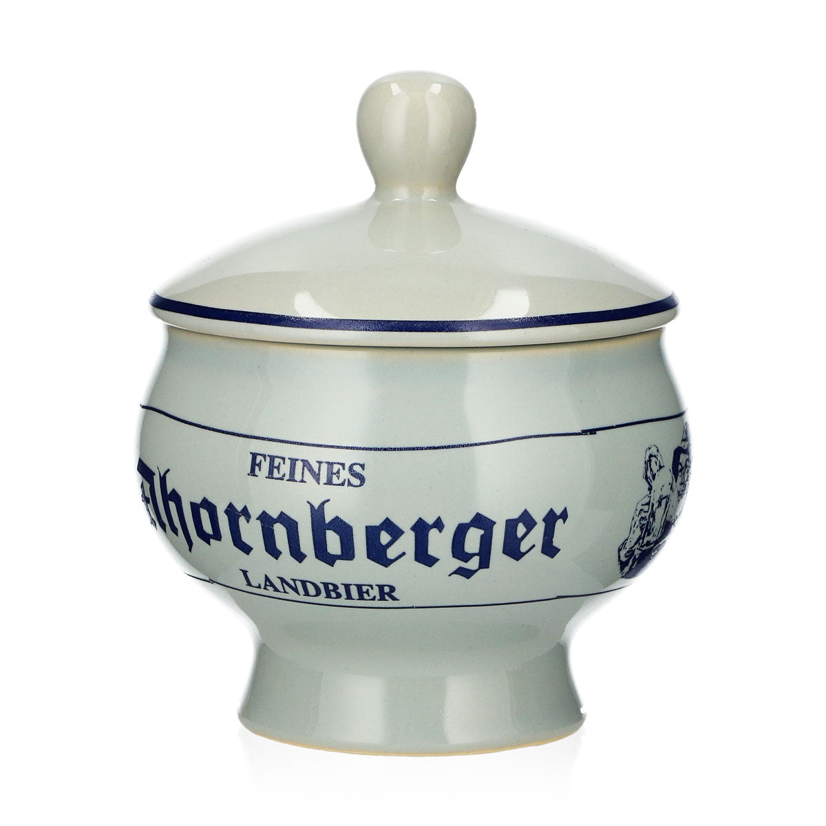 Bicchiere da birra Ahornberger in ceramica grigia, forma a vaschetta – Vista 3