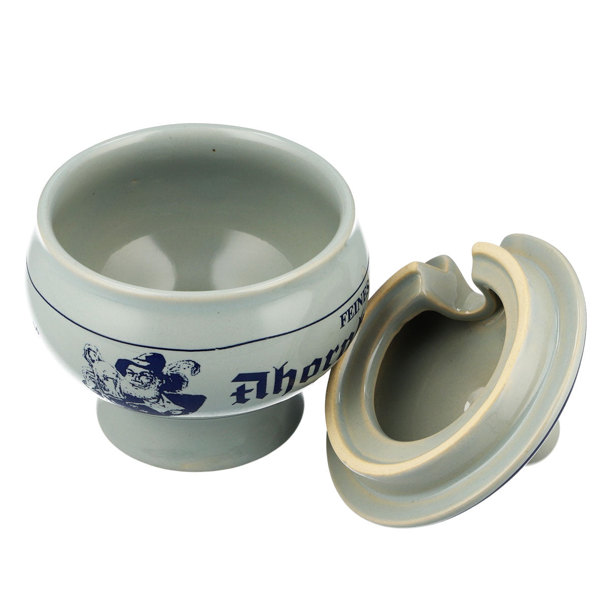 Bicchiere da birra Ahornberger in ceramica grigia, forma a vaschetta – Vista 4