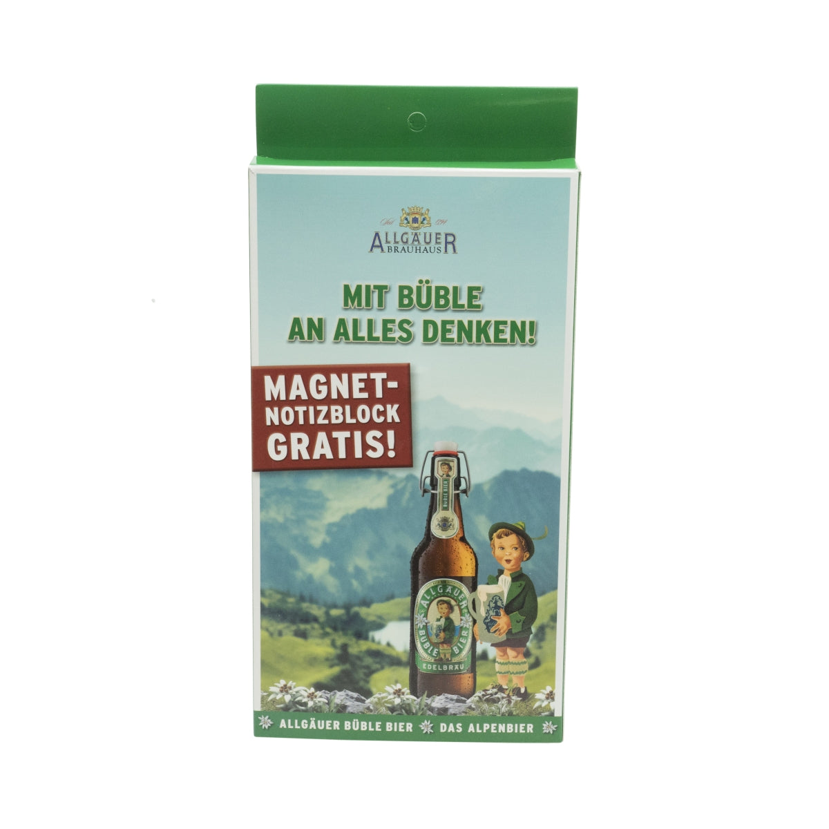 Algäuer Büble Birra Magnete Blocco note Carta Penna Acquisti Bar Cucina Aiuto Legno – Vista 2