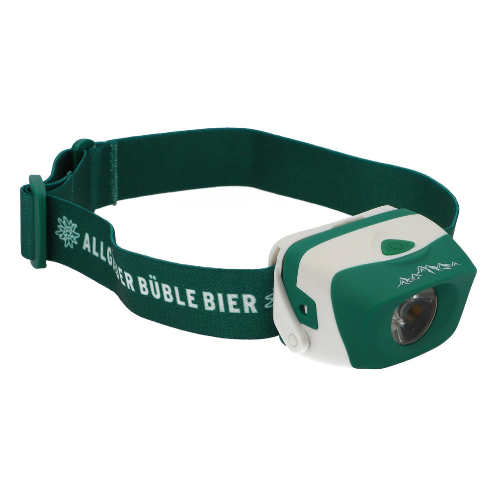 Allgäuer Brauhaus Lampada frontale a LED Lampada da testa Lampada da bicicletta 70 lumen 3 livelli di luminosità