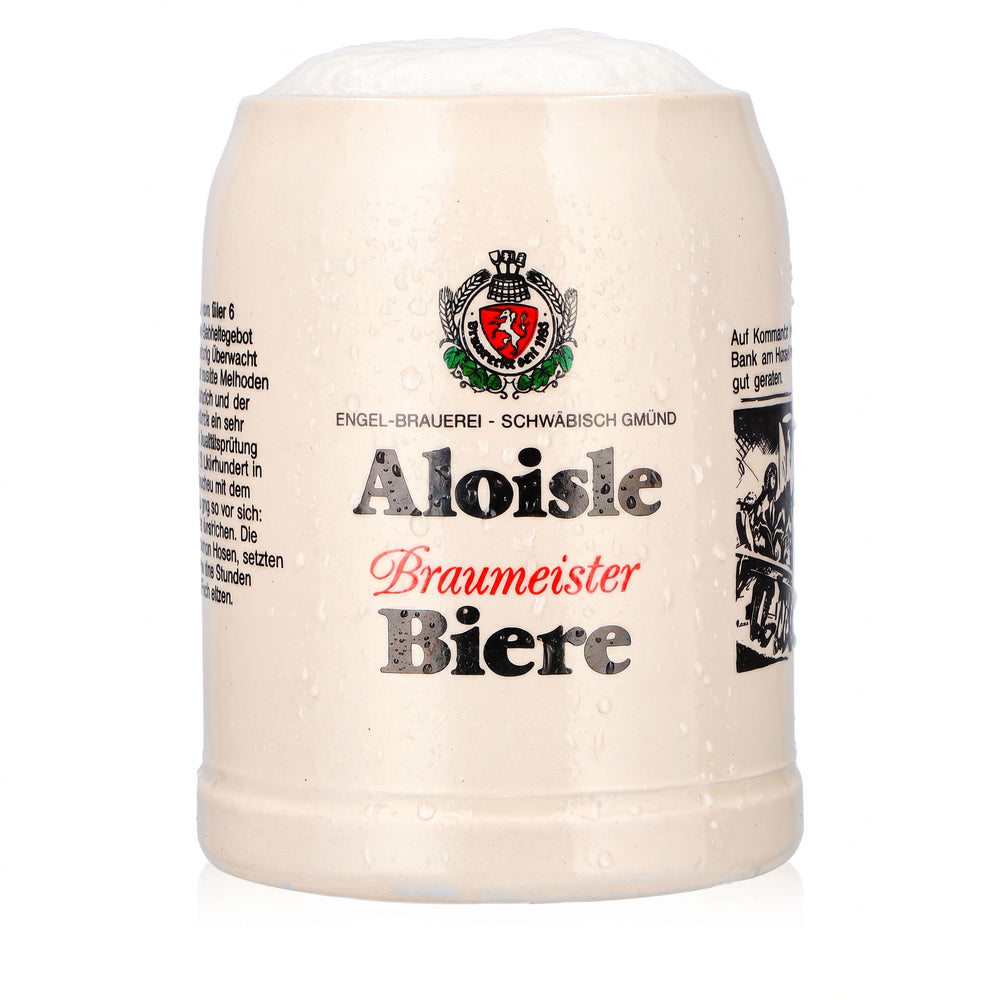 Bicchiere da birra Aloisle, boccale in terracotta, boccale da birra da 0,5 l, boccale da collezione Braumeister n. 6, terracotta