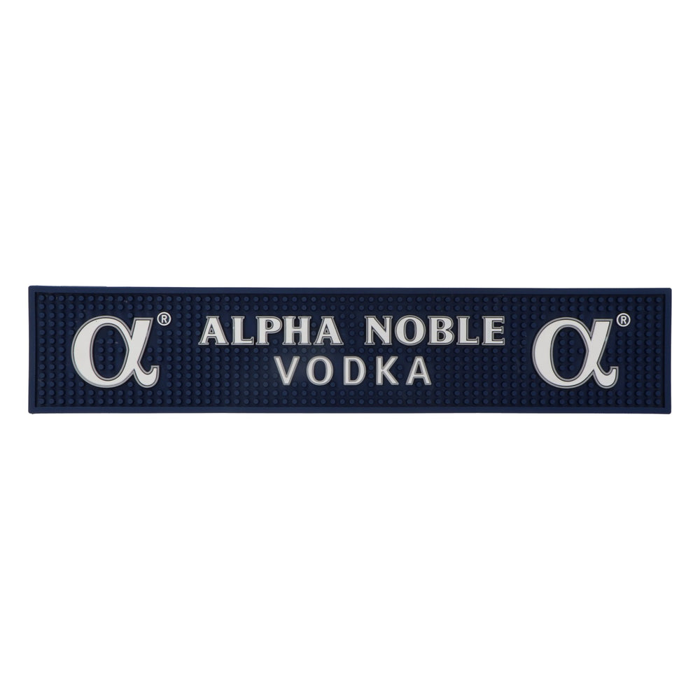 Alpha Noble Vodka Tappetino da bar Tappetino sgocciolatoio Tappetino in gomma Accessori da bar Blu 50x10cm