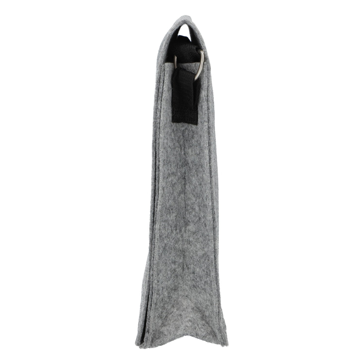 Borsa da birra Altenmünster in feltro grigio con logo verde, borsa a tracolla – Vista 3