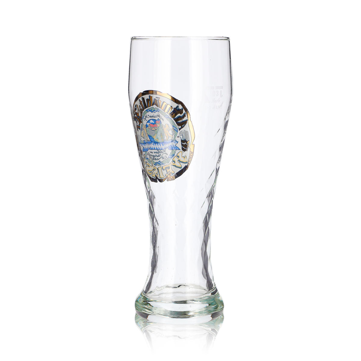 Bicchiere da birra Altmühltaler da 0,3 l, a forma di coppa, Weisse Ruhr, cristallo con rilievo – Vista 4