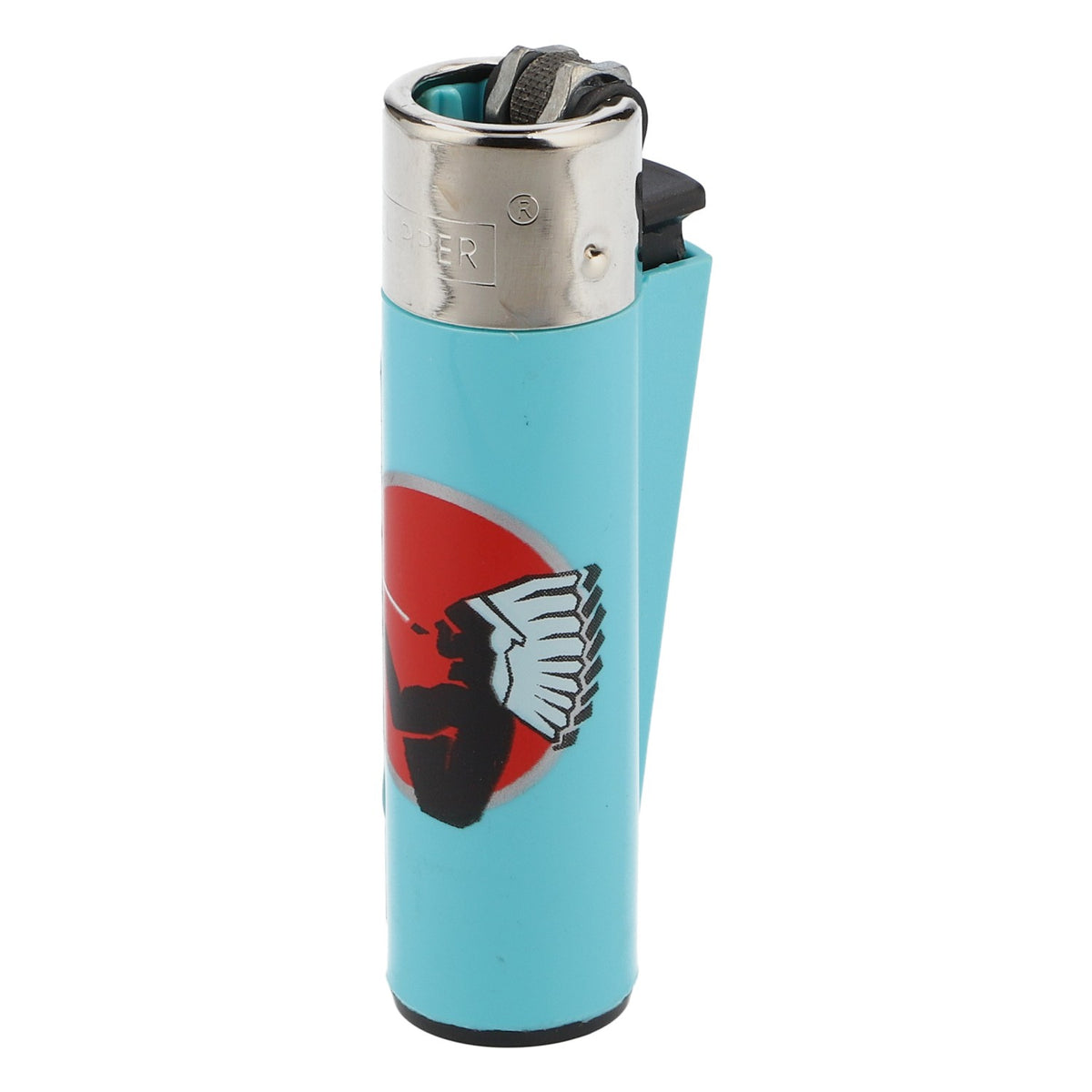 American Spirit Tabacco Accendino Lighter Classic Large Blu riutilizzabile Clipper