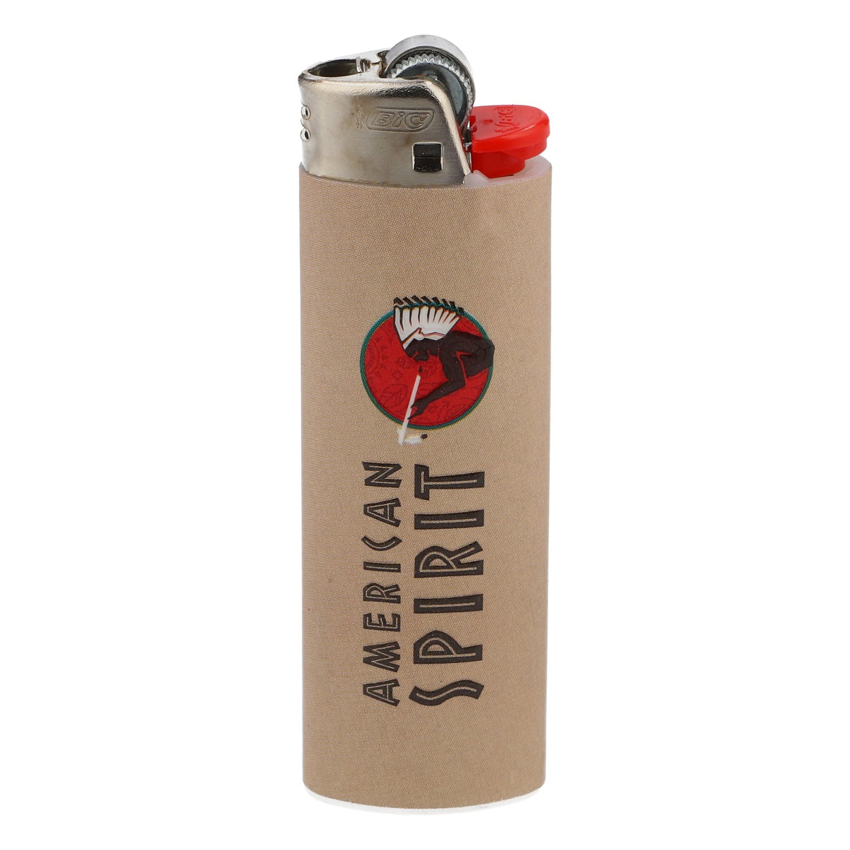 Accendino American Spirit Tabacco Lighter Reibrand Beige BIC Maxi – Vista 2