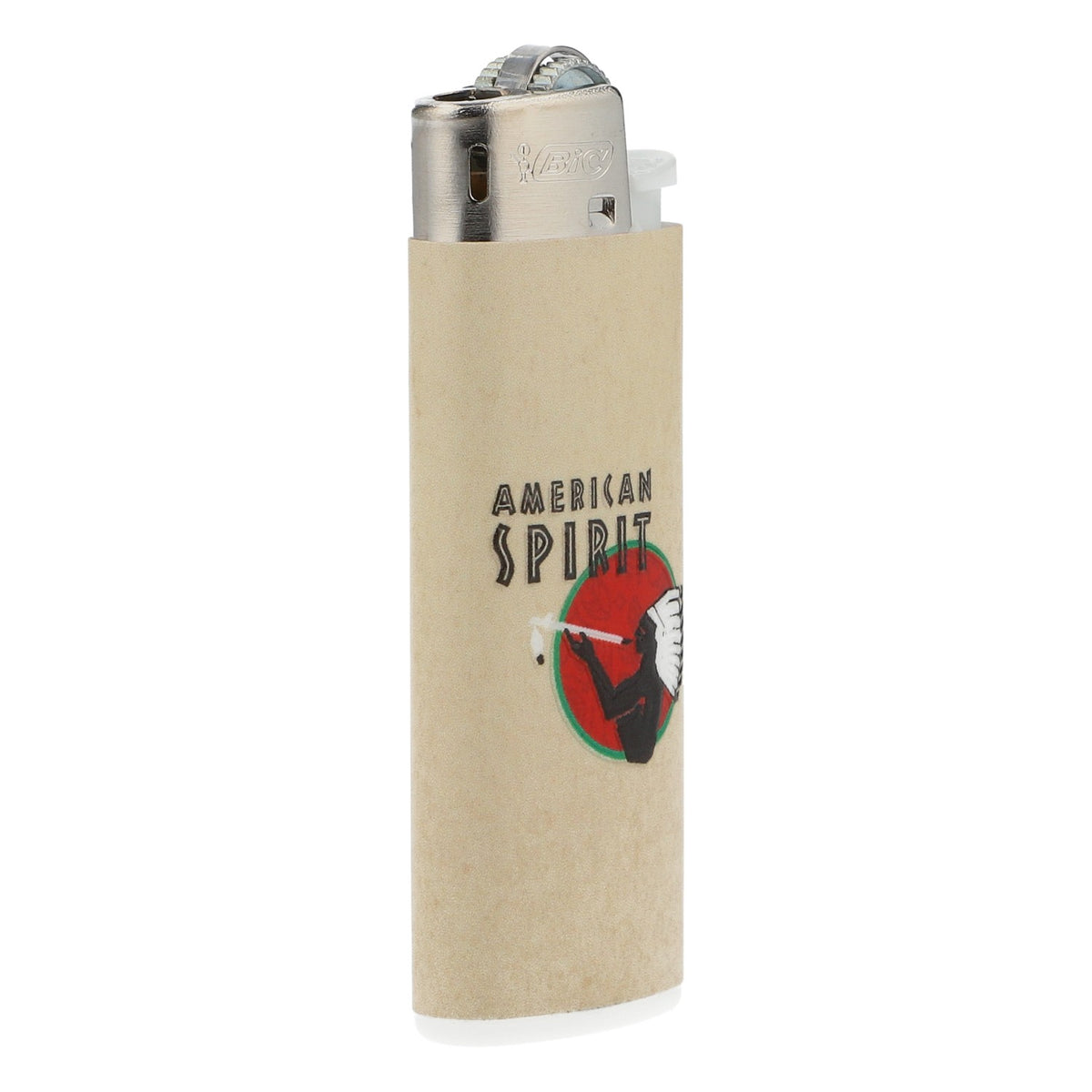 American Spirit Sigarette Accendino Lighter Tabacco Mini Beige Bic