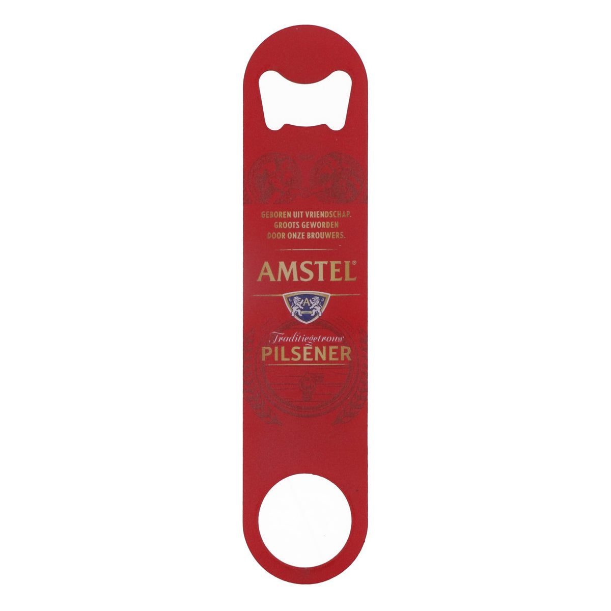 Amstel Birra Apribottiglie Apribottiglie Tira capsule Rosso Metallo – Vista 2