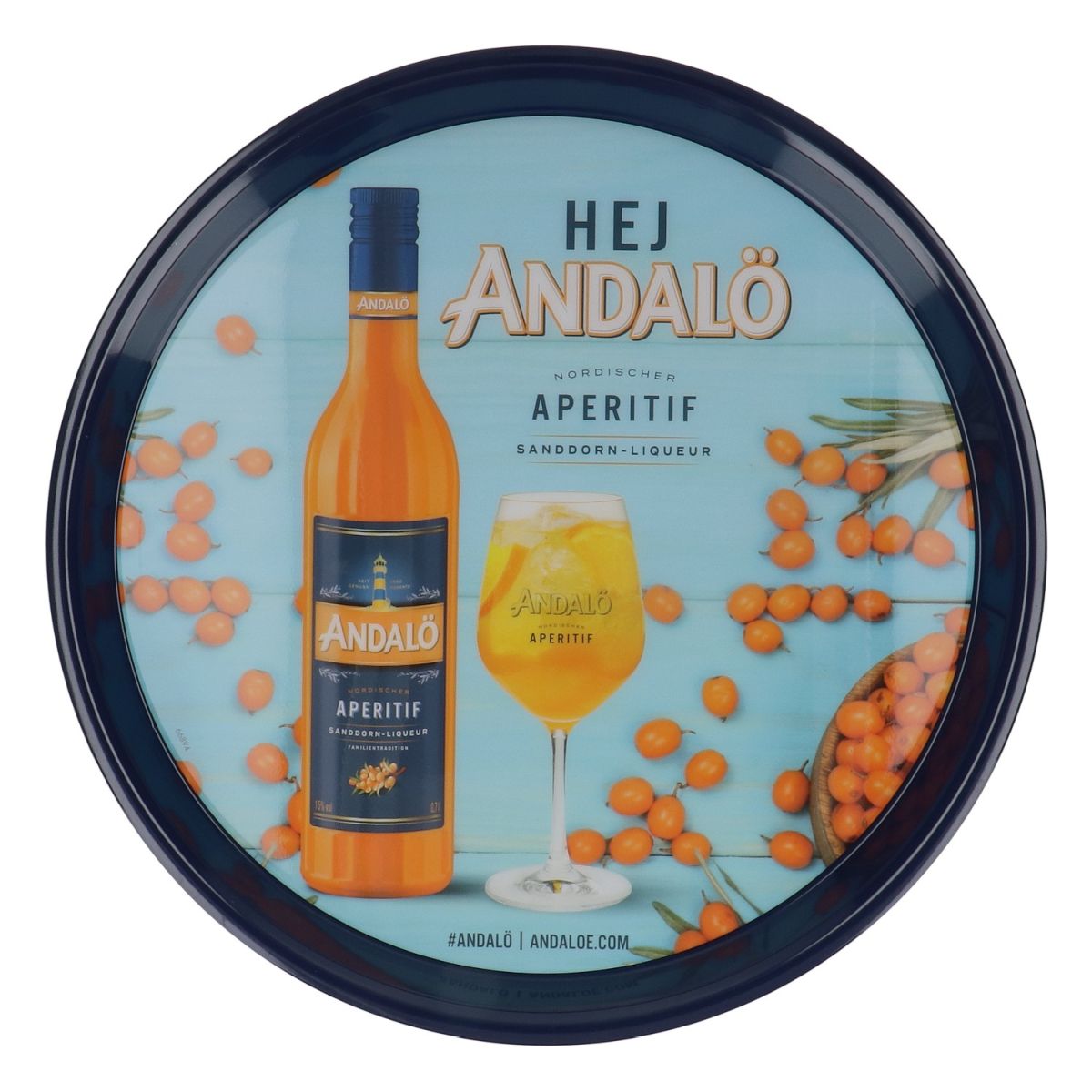 Andalö Tavolino con spruzzatore per olivello spinoso Tavolino rotondo  Tavolino da cameriere Antiscivolo