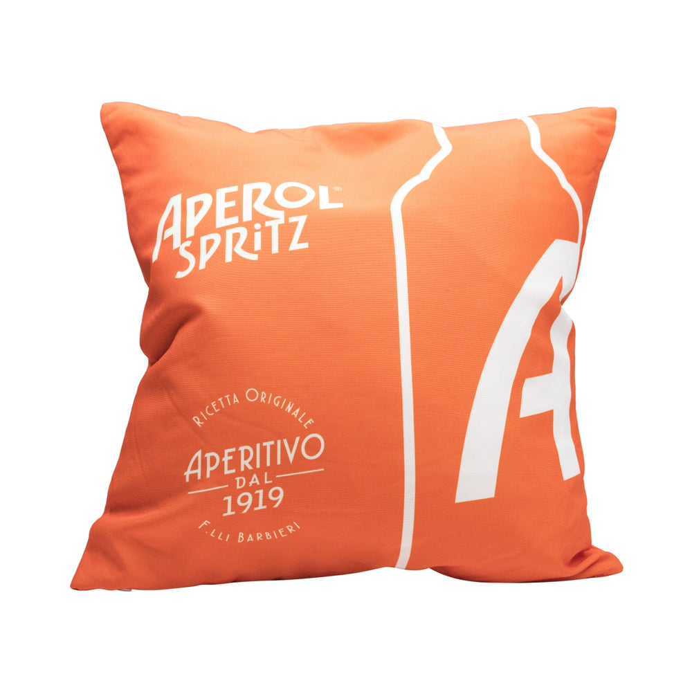 Cuscino Aperol Liquore Bottiglia Arancione 40x40 Decorazione per esterni Divano lounge Soggiorno Bar