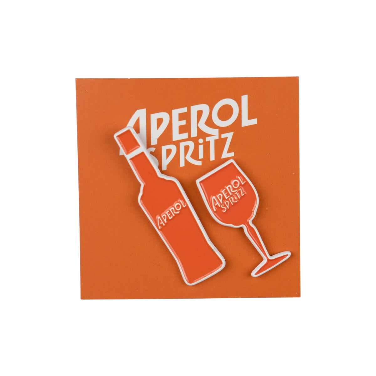 Spille Aperol Spritz 1 bottiglia 1 bicchiere Accessorio iconico Gioielli