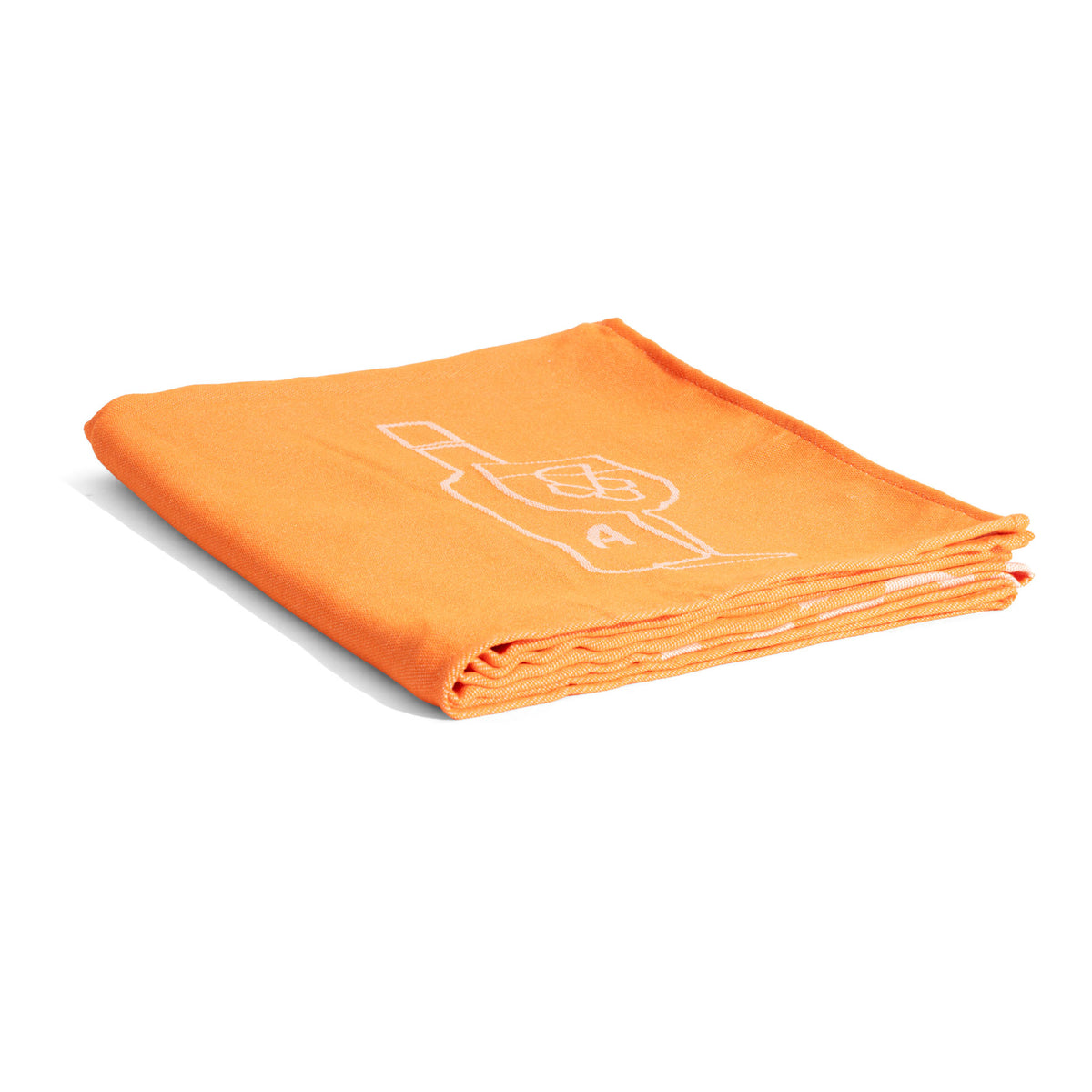 Coperta in pile Aperol Spritz Coperta coccolosa Coperta da terrazzo 150x120 cm Arancione – Vista 2