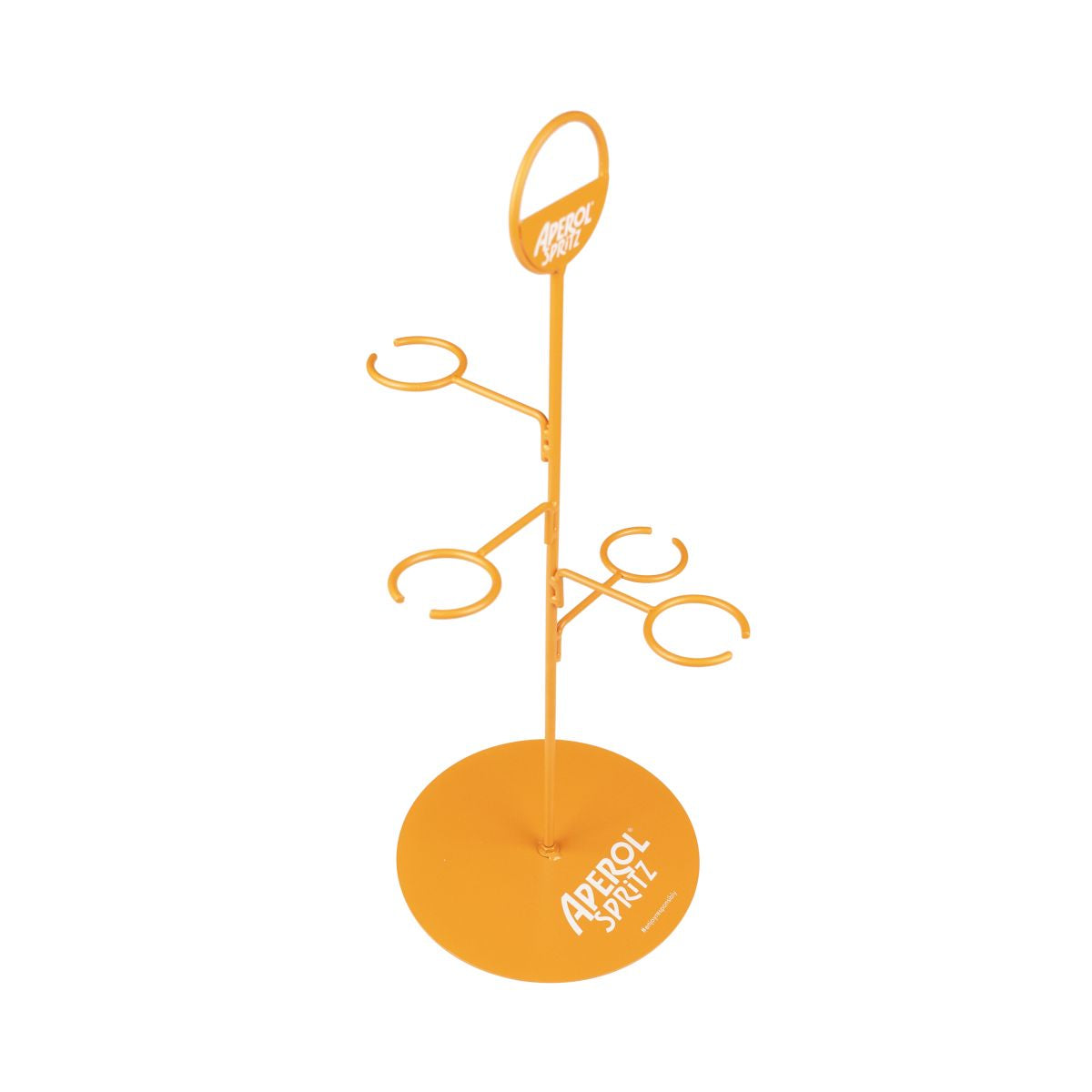Aperol Spritz Albero di bicchieri 4 bicchieri Supporto Decorativo Gastronomico Pubblicitario Merchandising – Vista 2