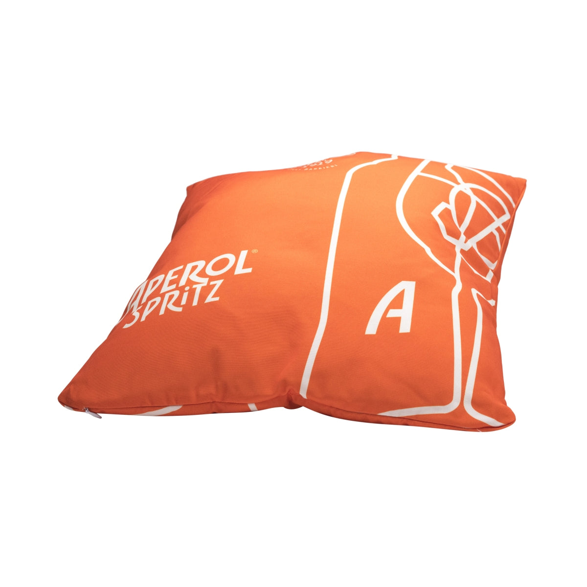 Cuscino Aperol Spritz Arancino Aperitivo 1919 40x40 Decorazione per esterni Divano da bar – Vista 2