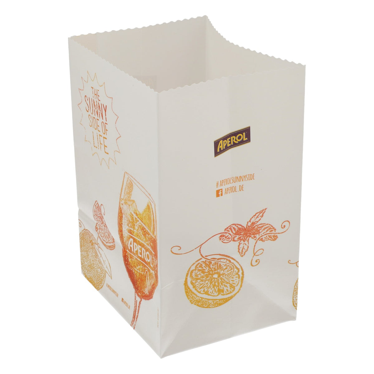 Aperol Spritz Liquore Sacchetto di carta Portacandele Portacandela "The Sunny side of life" – Vista 2