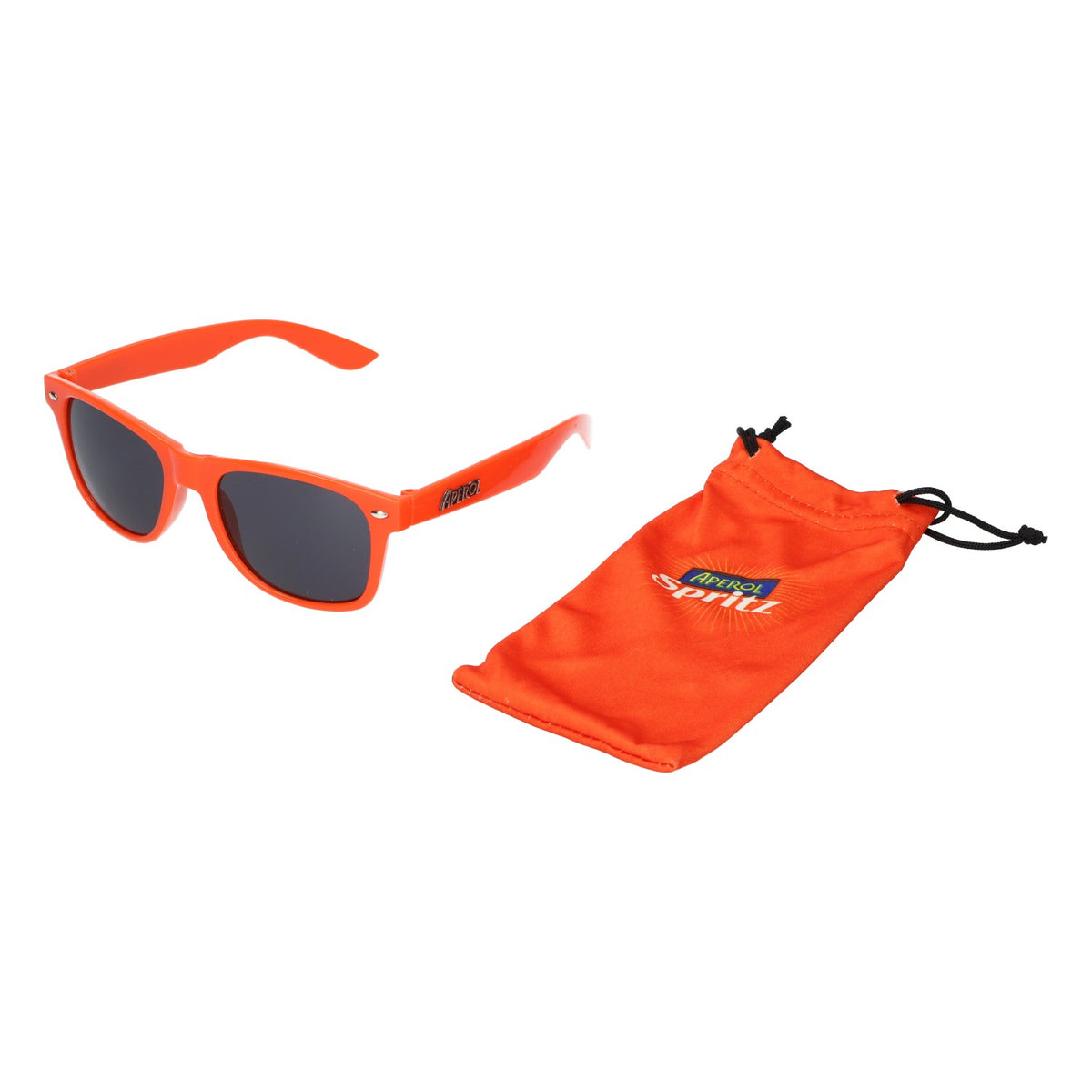 Aperol Spritz Liquore Occhiali da sole Occhiali da spiaggia Arancione con custodia – Vista 5