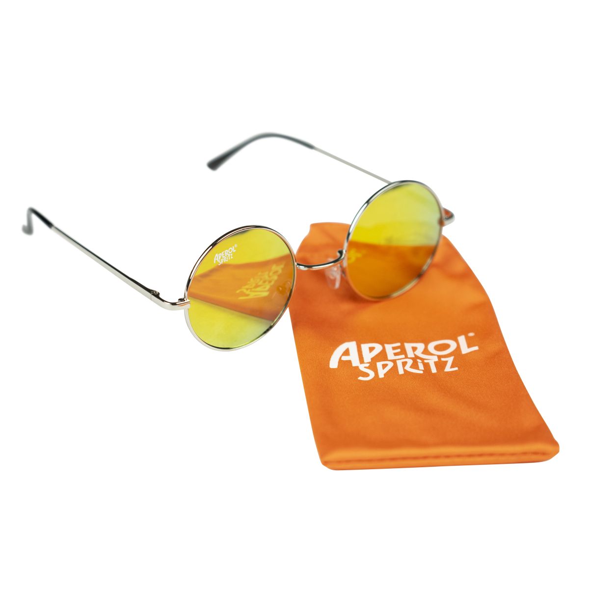 Occhiali da sole Aperol Spritz Occhiali da sole in acciaio inossidabile Tinta arancione Protezione UV Merch