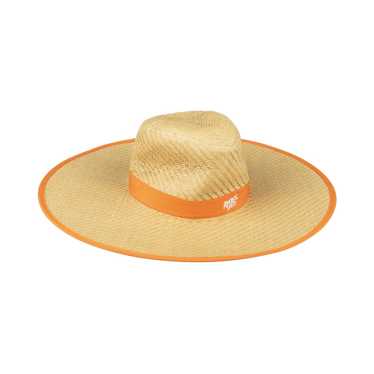 Cappello di paglia Aperol Spritz a tesa larga con nastri Cappello a tesa larga con nastri – Vista 4