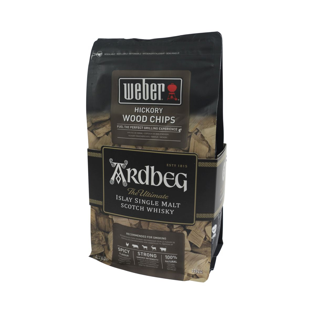 Ardbeg Chips affumicate Hickory Wood Chips BrickettsWhisky Flavored Smoking BBQ