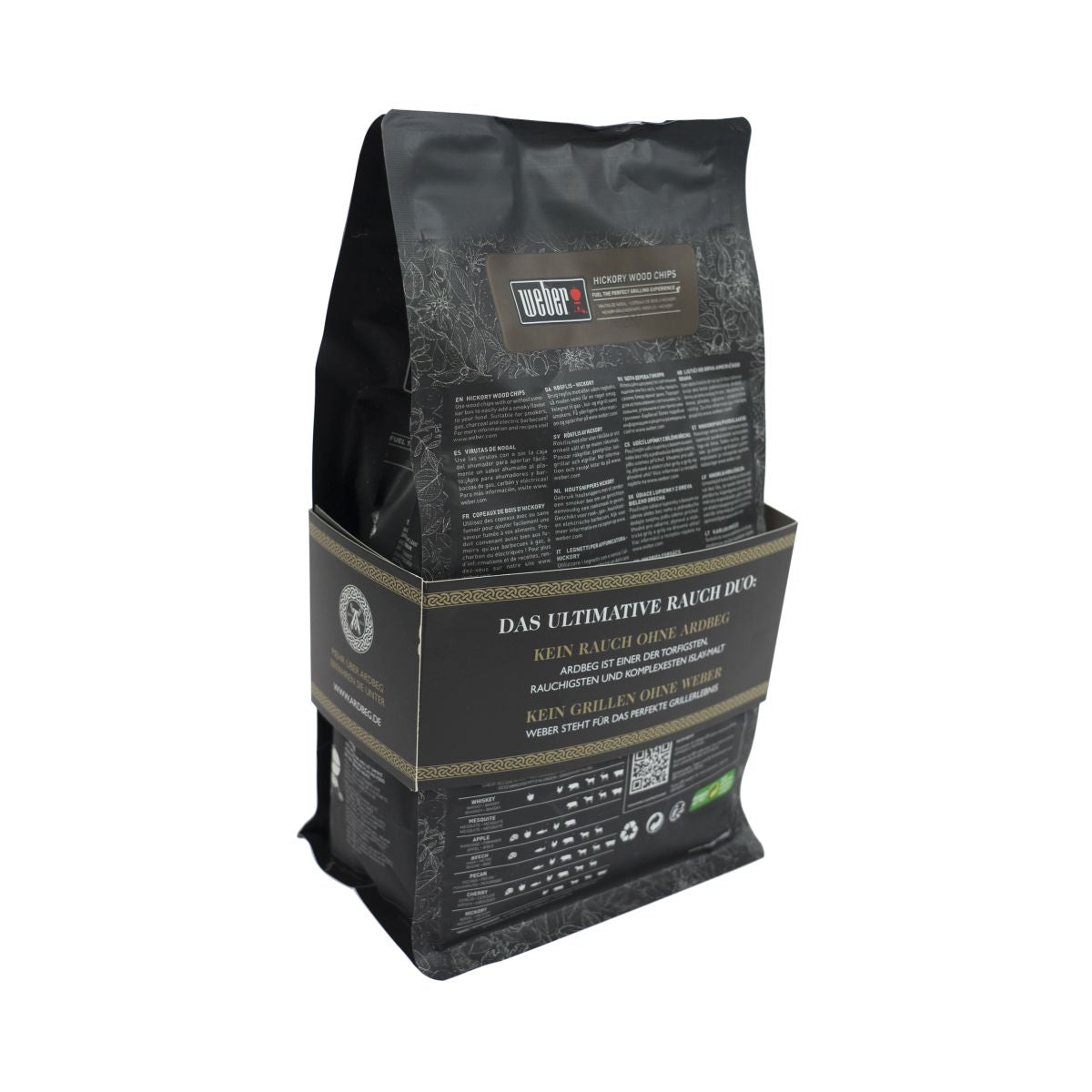 Ardbeg Chips affumicate Hickory Wood Chips BrickettsWhisky Flavored Smoking BBQ – Vista 3