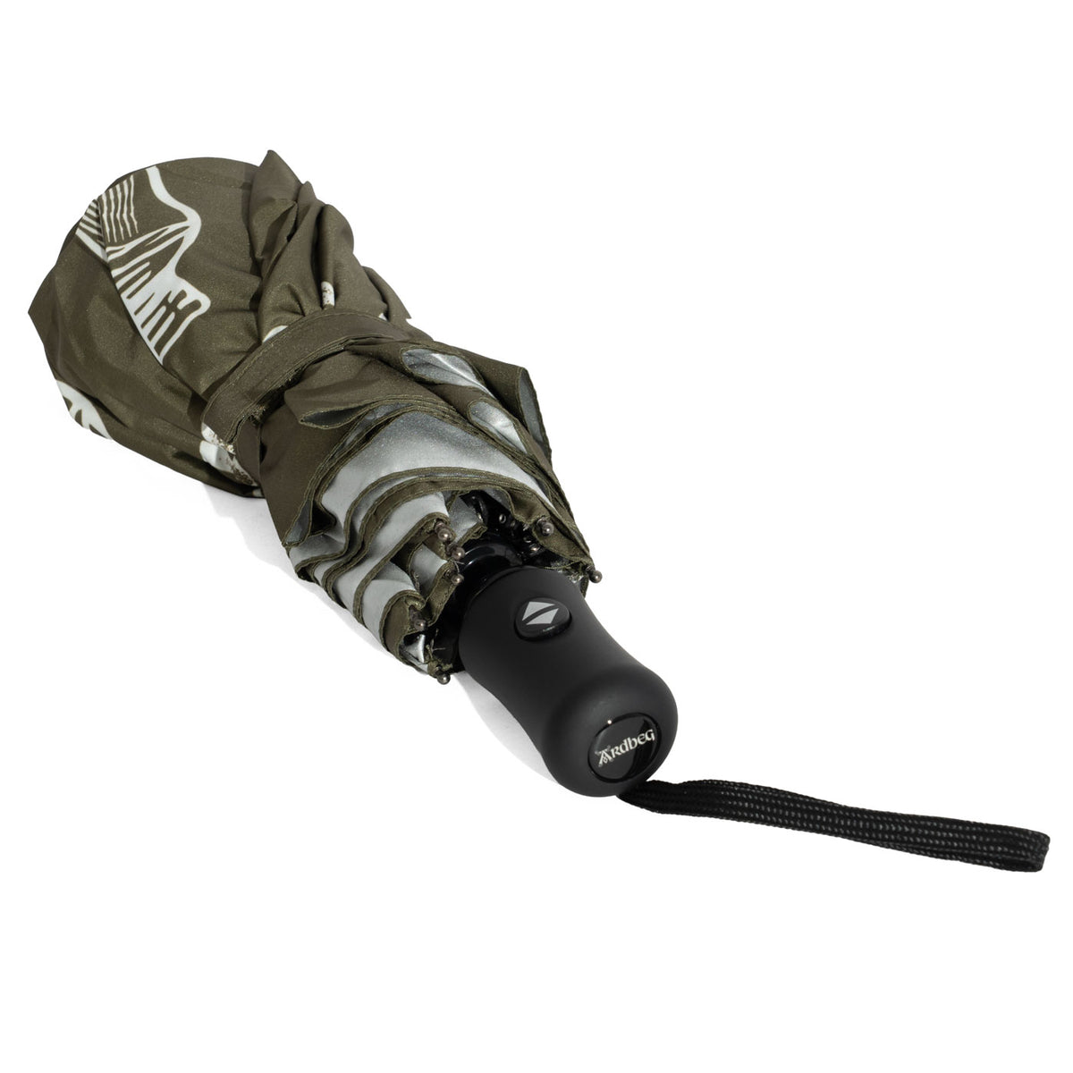 Ombrello da golf Ardbeg Whisky, automatico, verde con custodia – Vista 4