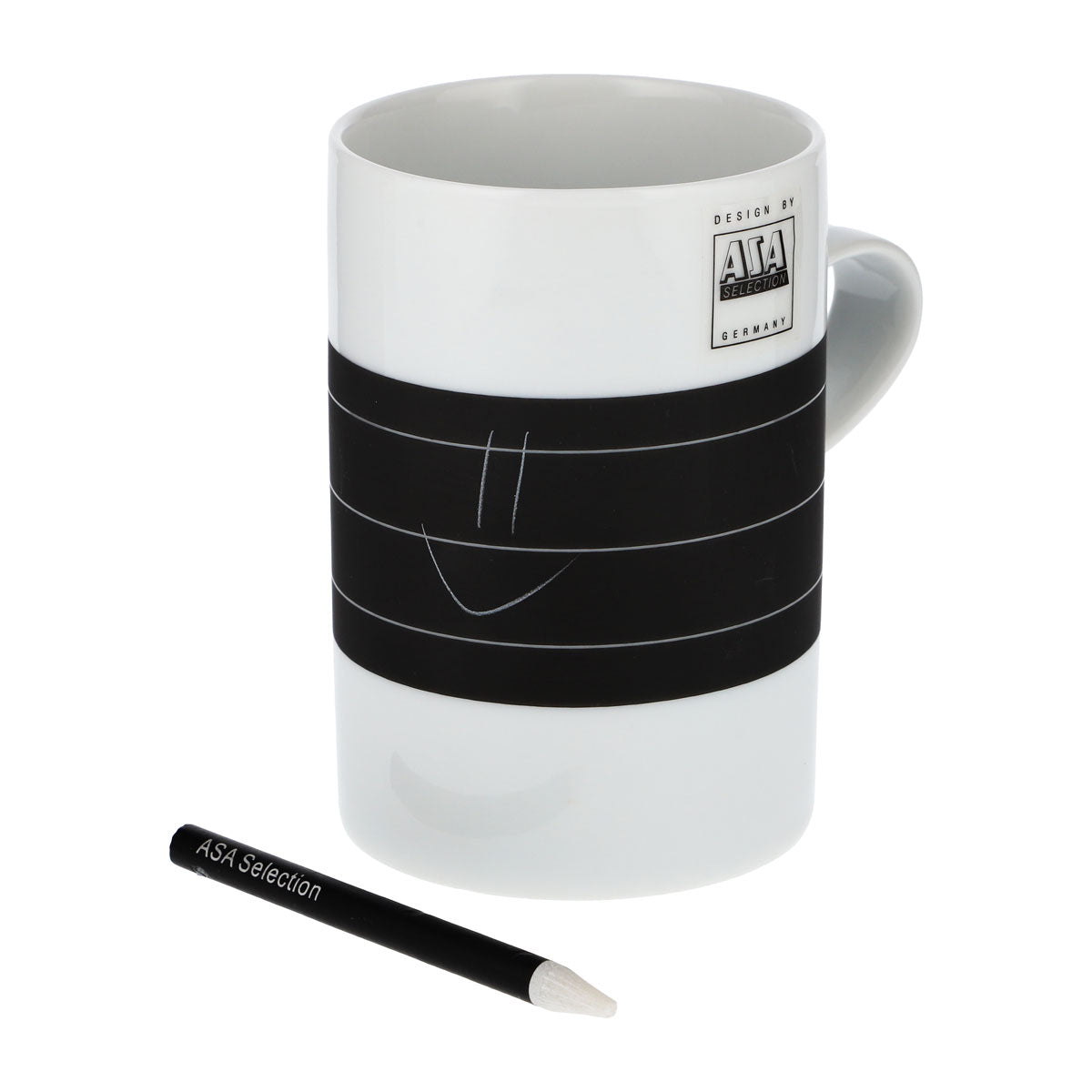 ASA Selection Tazza da caffè Tazza con penna Spugna bianca – Vista 5