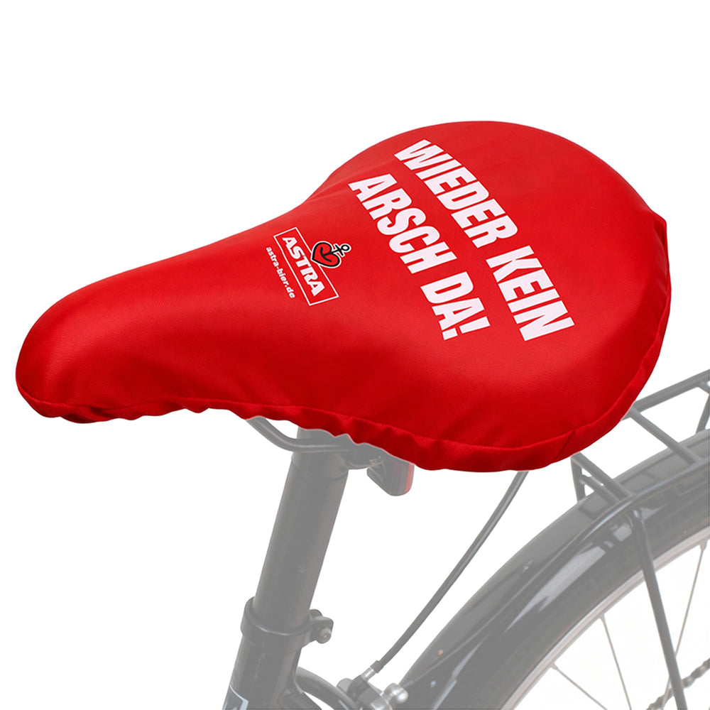 2x Astra Birra Coprisella per bicicletta in plastica rossa "Ancora niente culo!" NUOVO Protezione