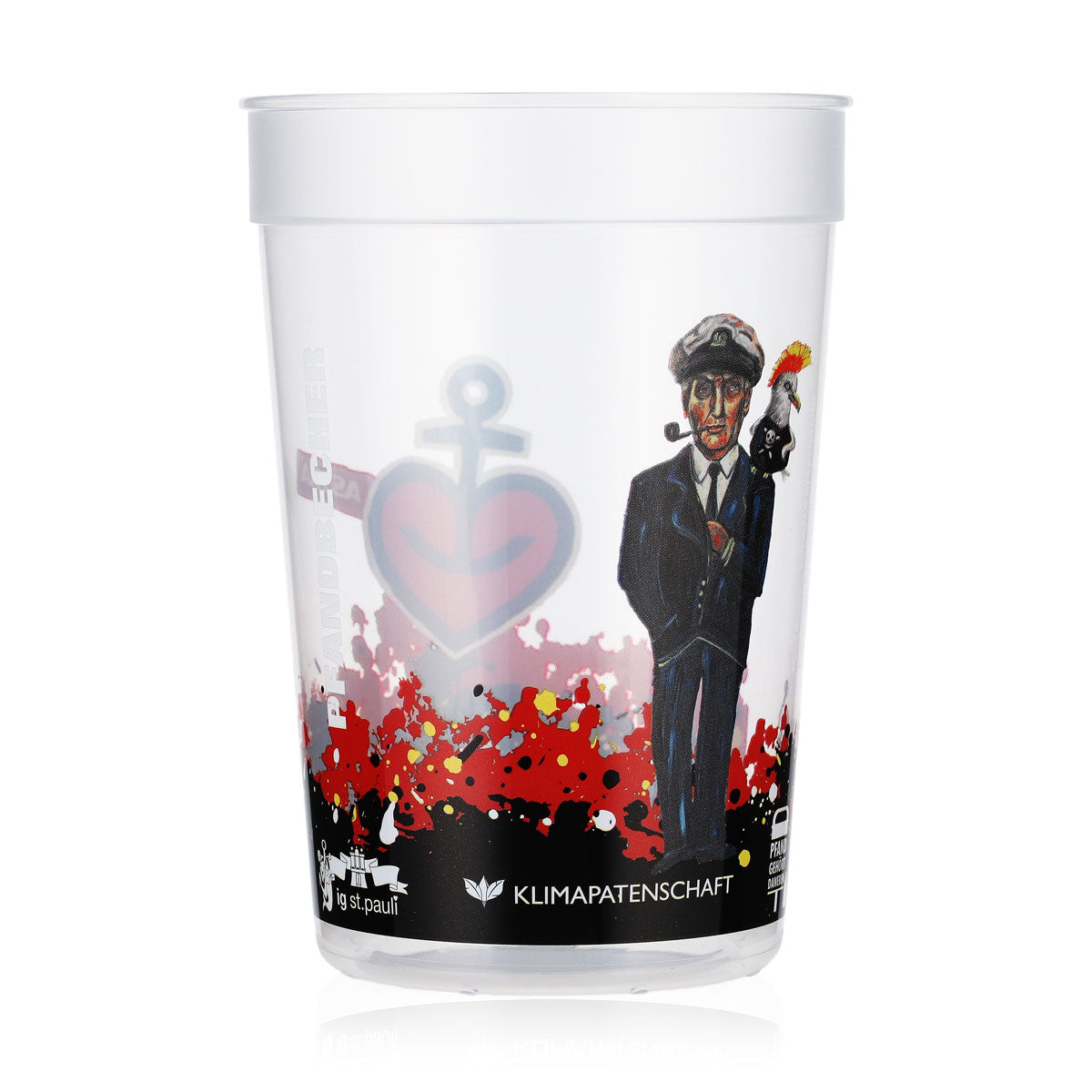 Bicchiere da birra Astra  Plastica rigida riutilizzabile 0,4 l Reeperbahn Hans Albers – Vista 4