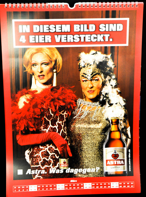 Calendario da parete Astra Bier 2016 Calendario illustrato "Finalmente addominali scolpiti per tutti" – Vista 4