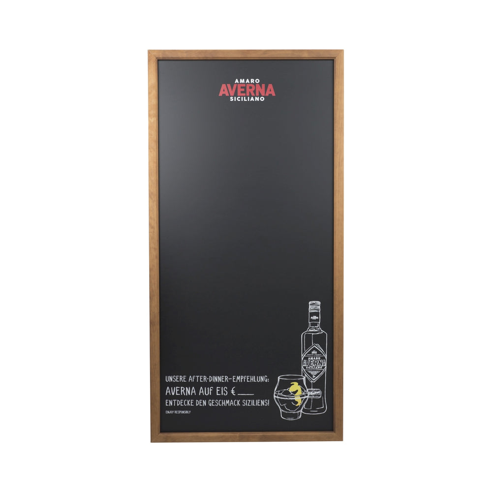 Averna Amaro Lavagna 120x60 Cornice in legno Menu Board Pubblicità da parete per ristoranti