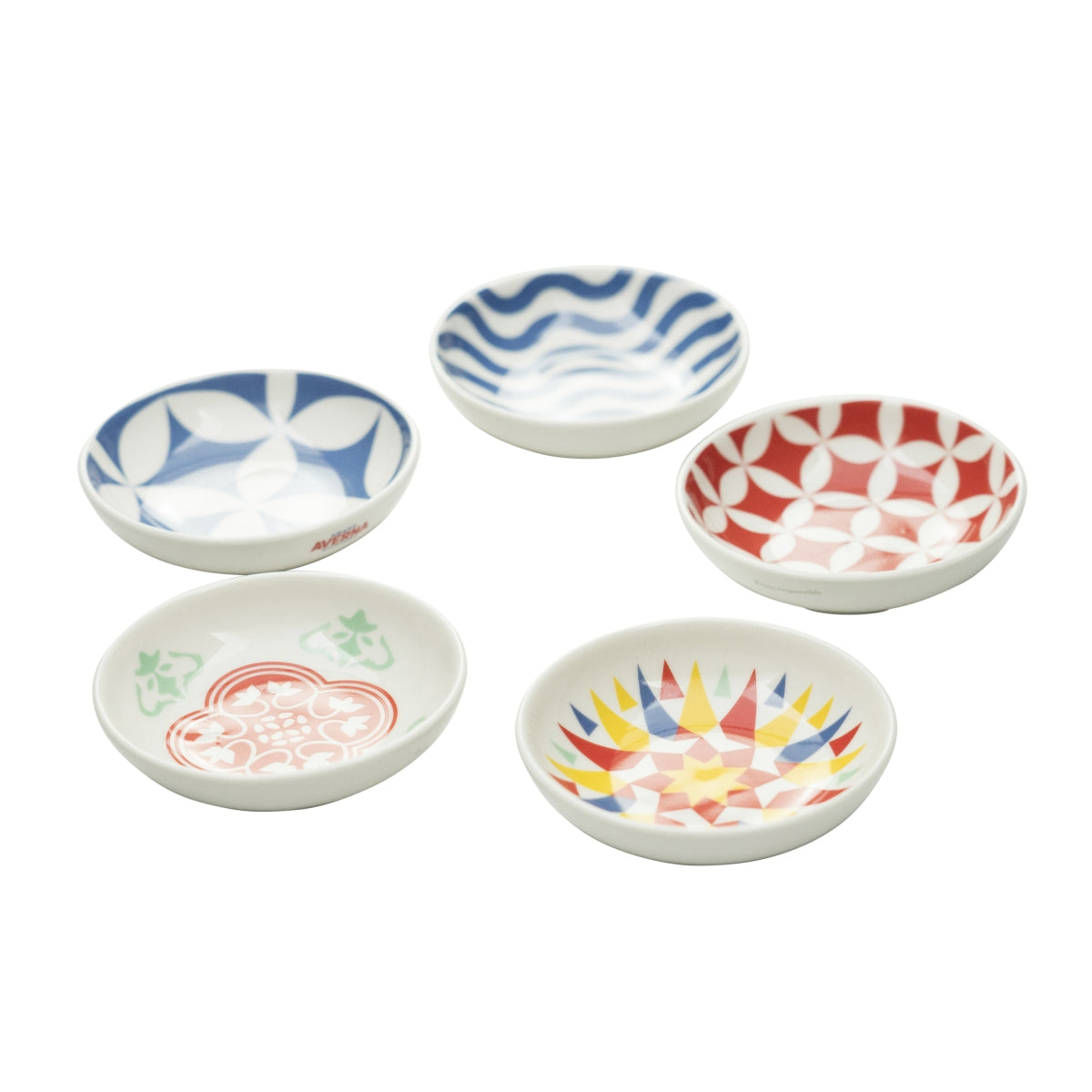 Averna Set di piattini da caffè espresso, 5 pezzi Mini piattini da caffè espresso – Vista 2