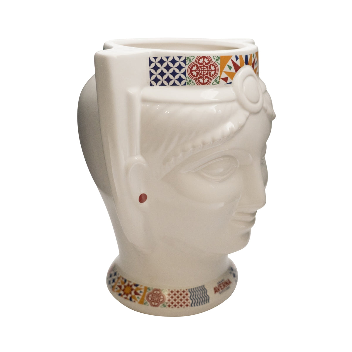 Vaso Averna Teste in ceramica "Teste di Moro" Maschio Decorativo Vaso da fiori Busto Arredamento – Vista 2