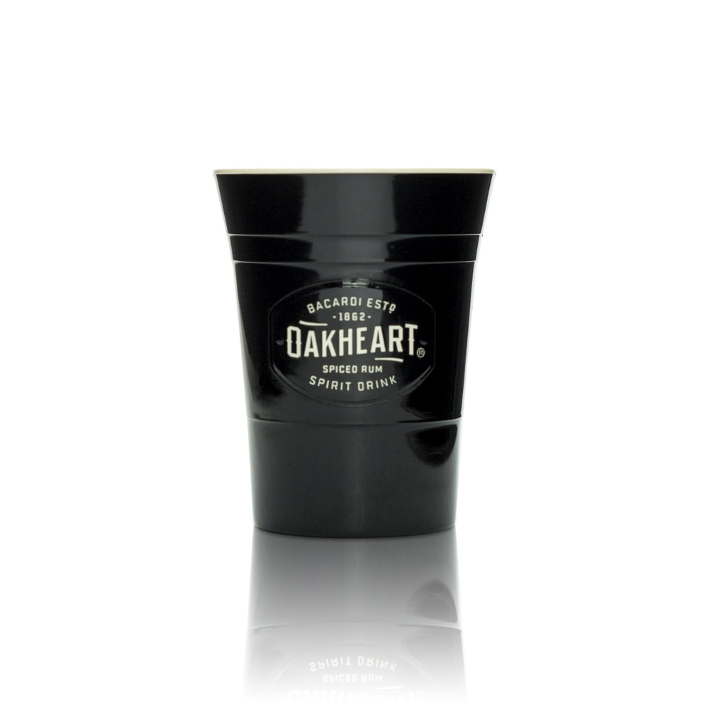 Bacardi Bicchiere in plastica 0,33 l riutilizzabile Bicchieri da cocktail long drink Oakheart