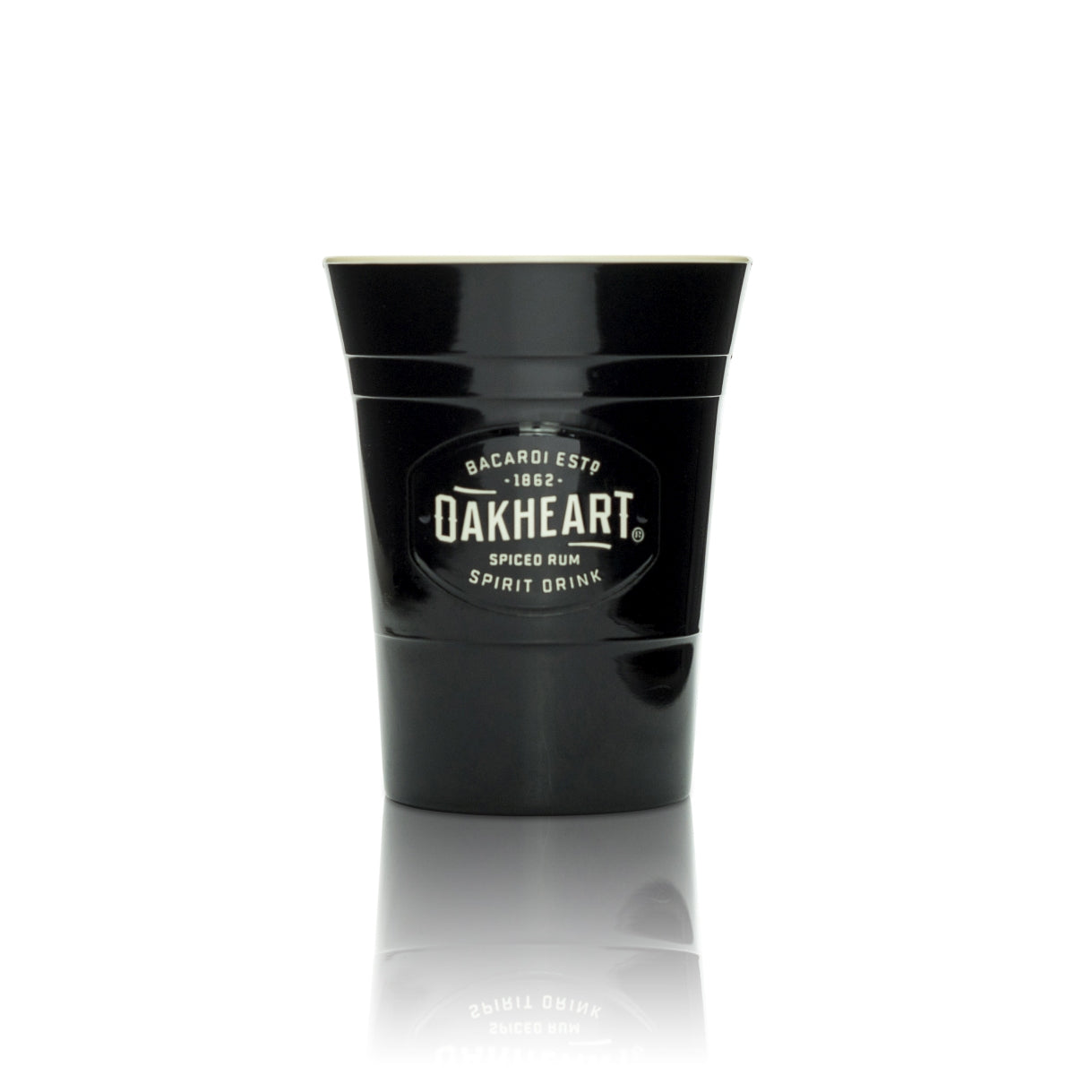 Bacardi Bicchiere in plastica 0,33 l riutilizzabile Bicchieri da cocktail long drink Oakheart