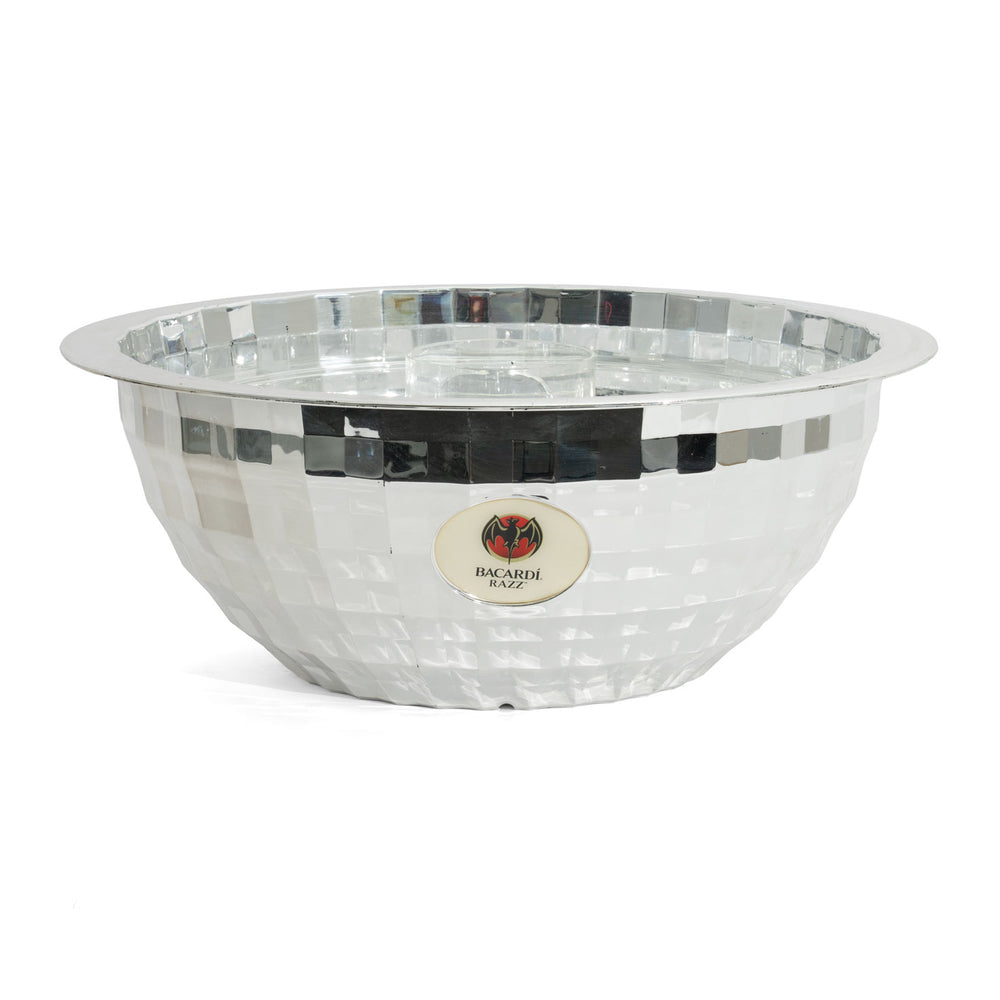 Bacardi Razz Secchiello Refrigerante LED NUOVO Decorazione Bar Confezione Originale Contenitore Portaghiaccio Sfera Disco