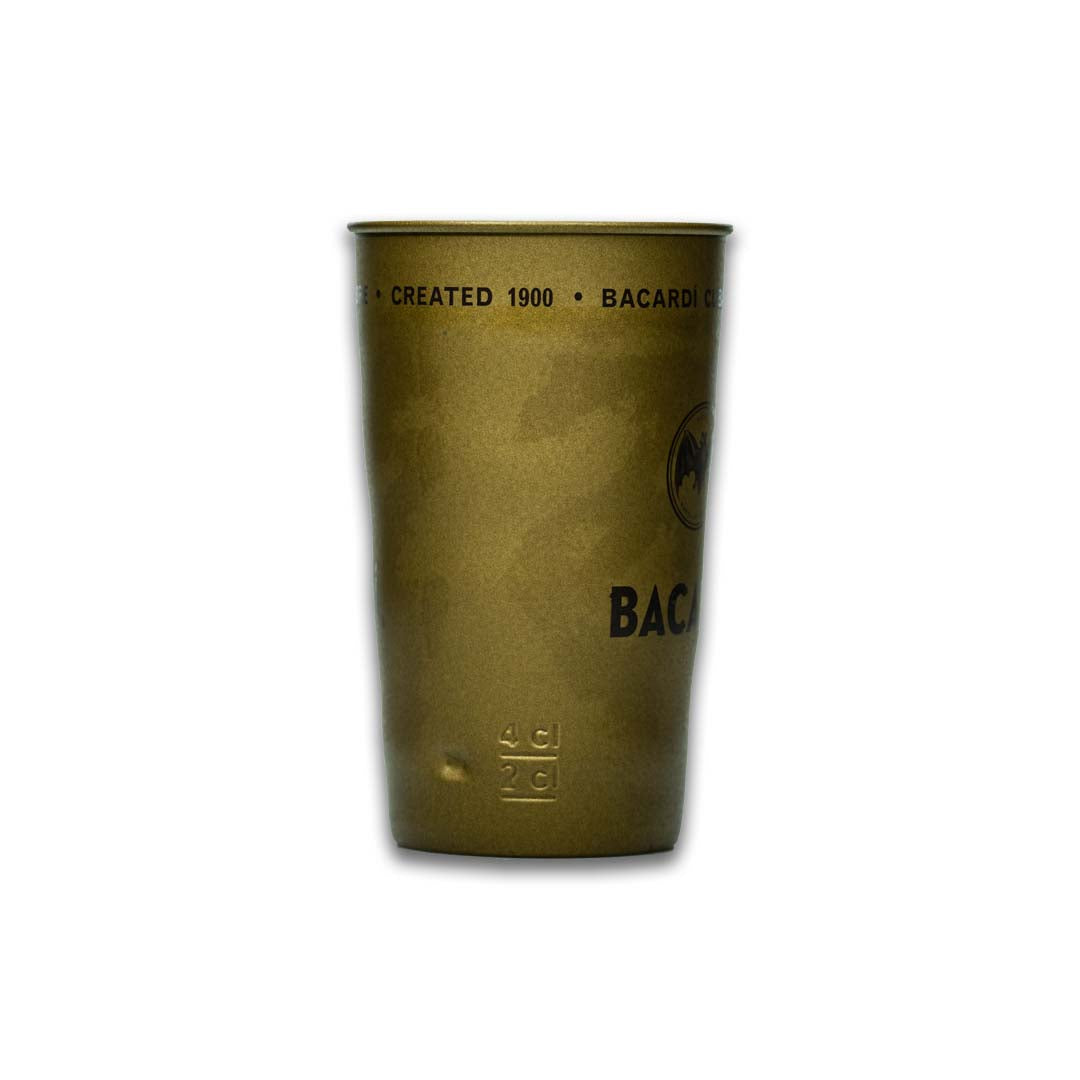Bacardi Rum Tazza 0,38 l - Esclusiva tazza in metallo Matt Gold Limited Edition – Vista 4