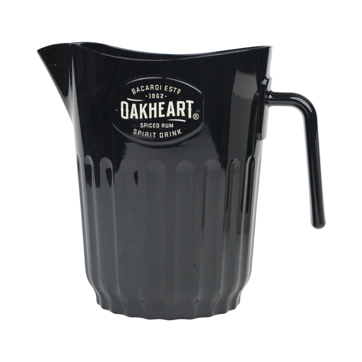 Bacardi Rum Pitcher Caraffa nera 2 l Oakheart Plastica Cocktail Caraffa Versatore