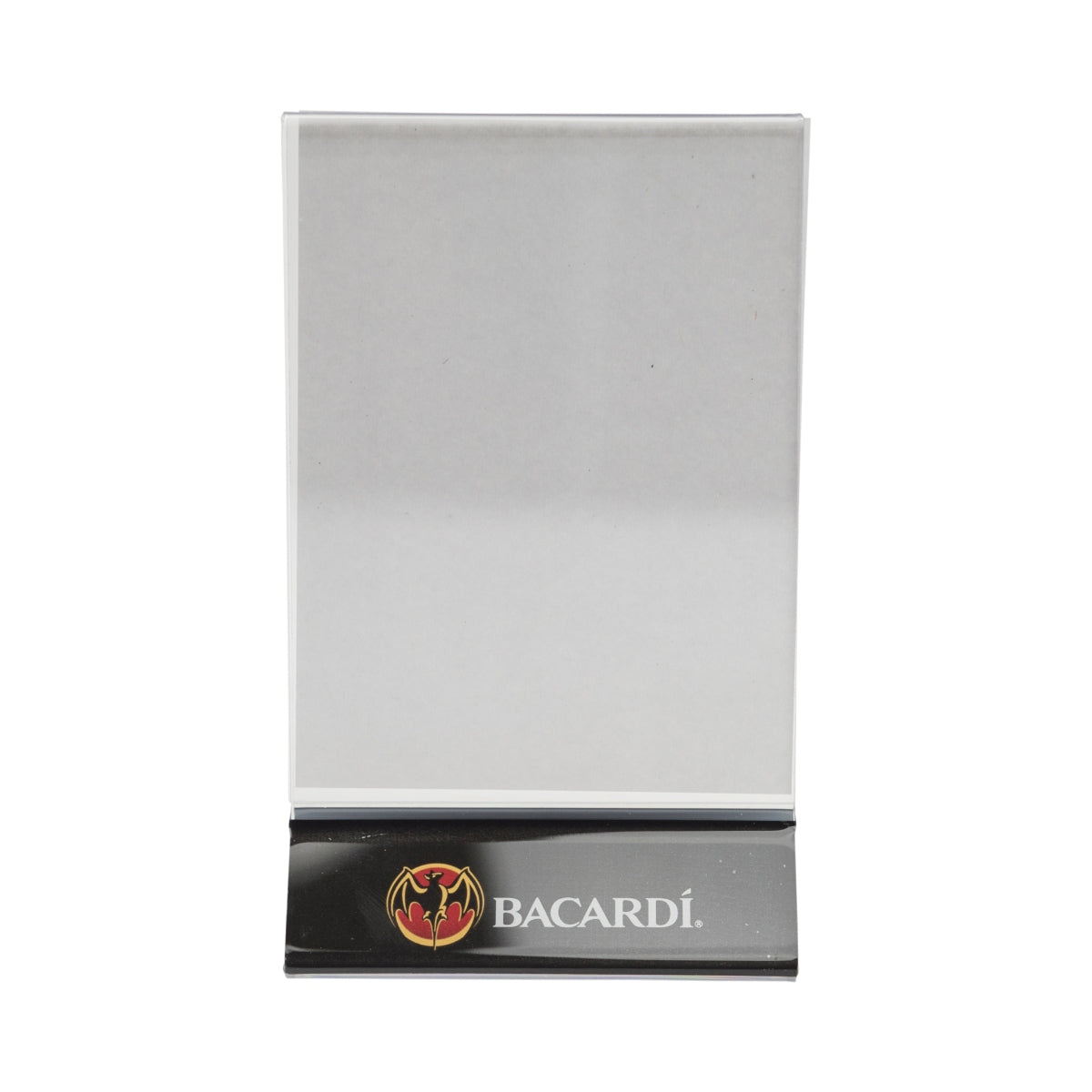 Bacardi Rum Espositore da tavolo nero Portamenu in plastica Decorazioni per bevande – Vista 2